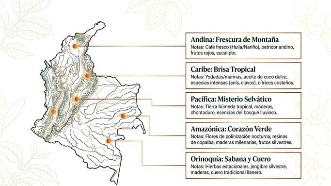 tipos y variedades de aromas colombianos