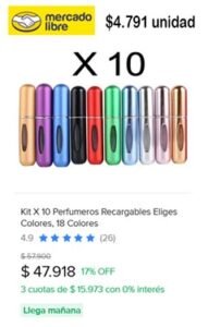 perfumeros mercadolibre